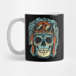 Pilot Skull Funny Aviation Lover Airplane Enthusiast Mug